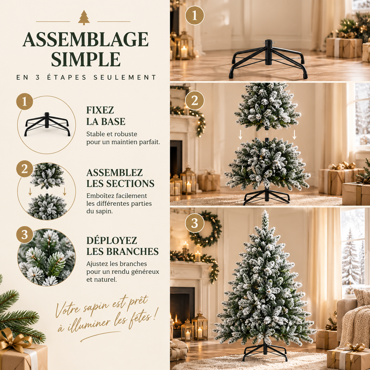 Sapin Enneigé Elvsta 135 cm