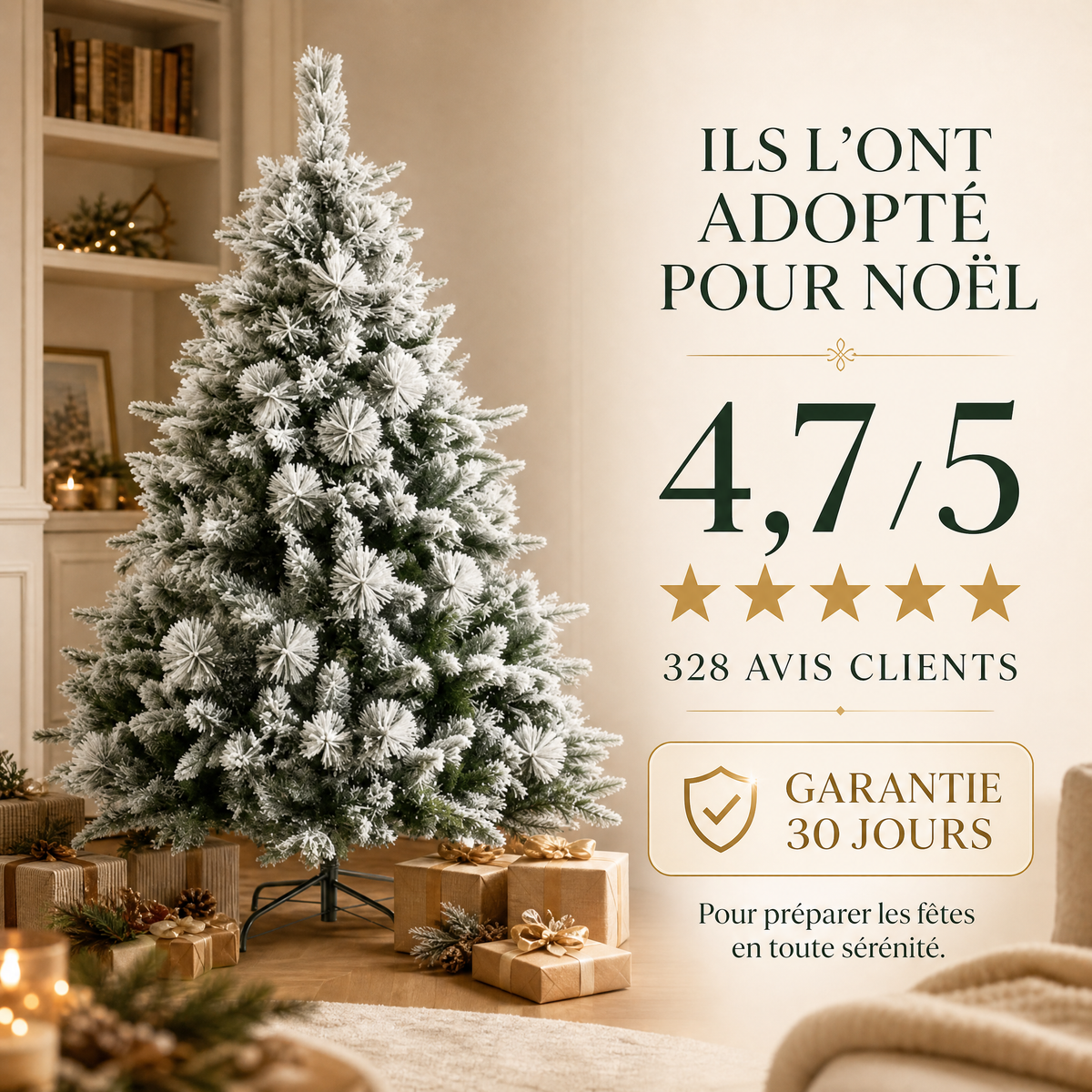 Sapin Enneigé Elvsta 135 cm